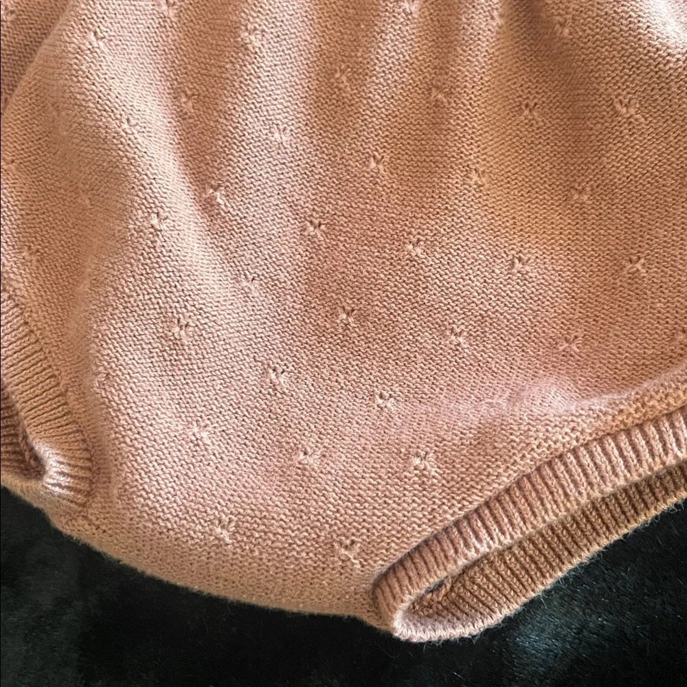 Quincy Mae Blush Knit Diaper Cover Sz 2/3Y